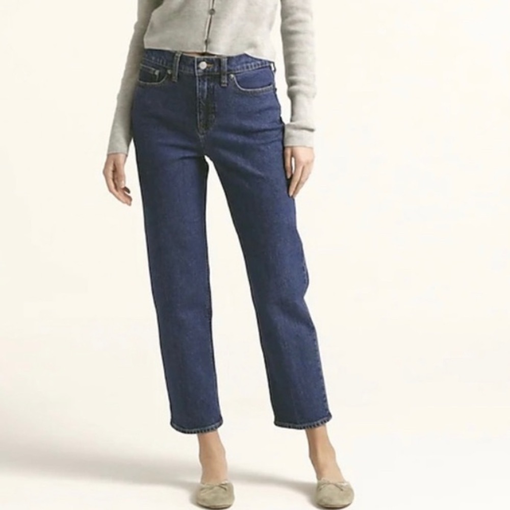 J. Crew NWT Petite High-Rise '90s Classic Straight Jean in Cooper Square Wash
